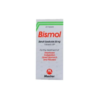 Bismol Tablets 265mg (1 Strip = 10 Tablets)
