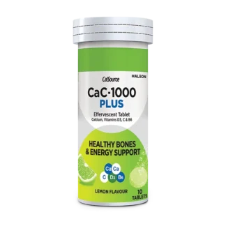 Cac-1000 Plus Effervescent Lemon Flavor Tablets (1 Bottle = 10 Tablets)