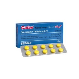 Calan Tablets 80mg (1 Bottle = 50 Tablets)