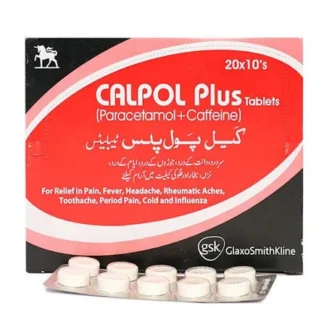 Calpol Plus Tablets 500mg/65mg (1 Strip = 10 Tablets)