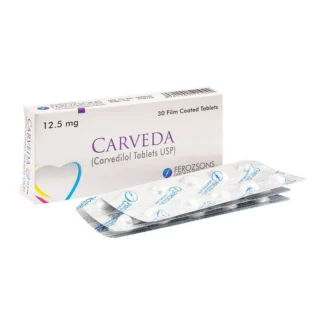 Carveda Tablets 12.5mg (1 Strip = 10 Tablets)