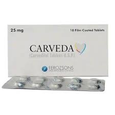 Carveda Tablets 25mg (1 Box = 1 Strip)(1 Strip = 10 Tablets)
