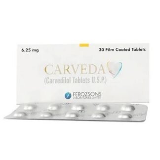 Carveda Tablets 6.25mg (1 Strip = 10 Tablets)