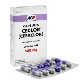 Ceclor Capsules 500mg (1 Box = 1 Strip)(1 Strip = 12 Capsules)