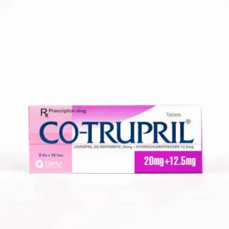 Co-Trupril Tablets 20mg+12.5mg (1 Strip = 14 Tablets)