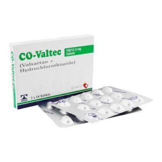 Co-Valtec Tablets 160/12.5mg (1 Strip = 14 Tablets)