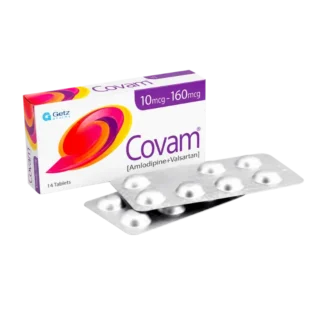 Covam Tablets 10mg+160mg (1 Strip = 7 Tablets)