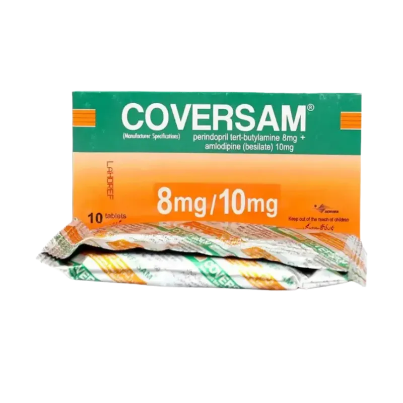 Coversam Tablets 8mg/10mg (1 Box = 1 Strip)(1 Strip = 10 Tablets)