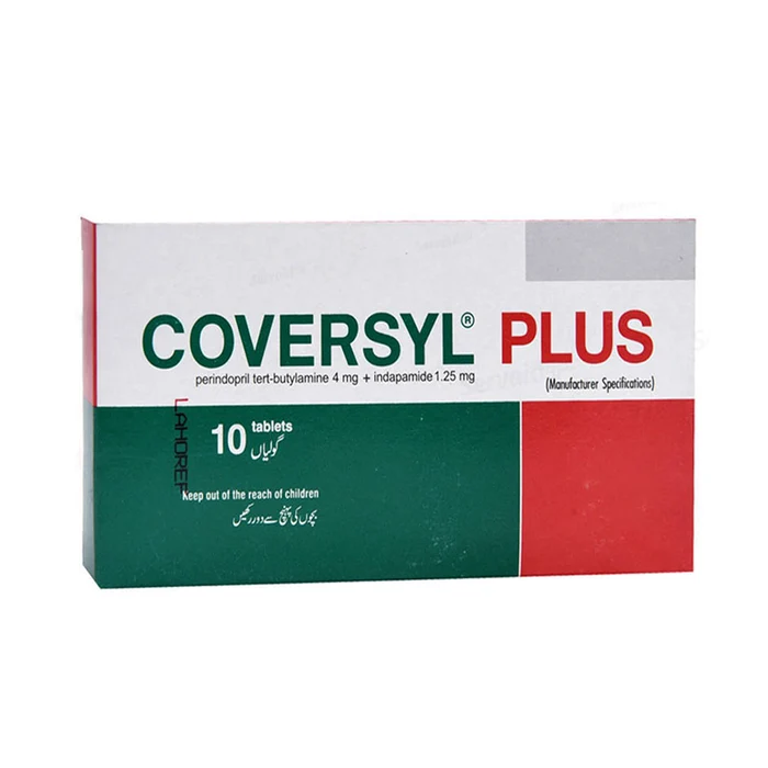 Coversyl Plus Tablets 4/1.25mg (1 Box = 1 Strip)(1 Strip = 10 Tablets)