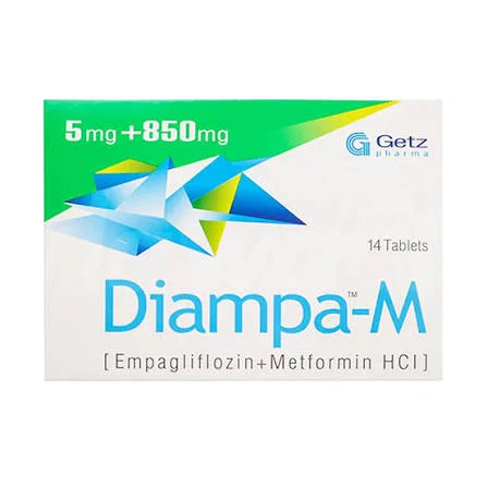 Diampa-M Tablets 5mg/850mg (1 Box = 2 Strips) (1 Strip = 7 Tablets)