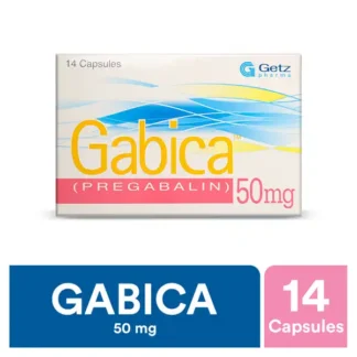 Gabica Capsules 50mg (1 Strip = 7 Capsules)