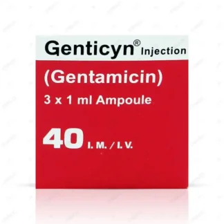 Genticyn Im/Iv Injection 40mg (1 Box = 3 Ampoules)
