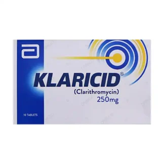 Klaricid Tablets 250mg (1 Box = 1 Strip)(1 Strip = 10 Tablets)