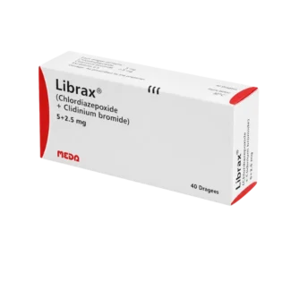 Librax Tablets 5mg+2.5mg (1 Strip = 10 Tablets)