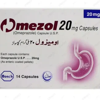 Omezol Capsules 20mg (1 Strip = 7 Capsules)