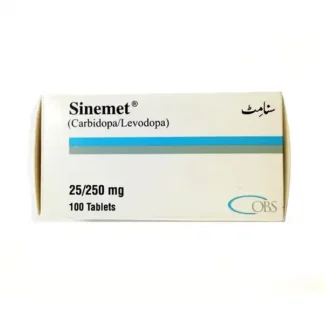 Sinemet Tablets 25mg/250mg (1 Strip = 10 Tablets)