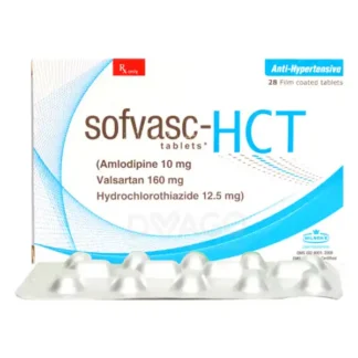 Sofvasc HCT Tablets 10-160-12.5mg (1 Strip = 14 Tablets)