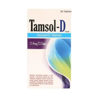 Tamsol-D Capsule 0.4mg/0.5mg (1 Box = 3 Strips) (1 Strip = 10 Tablets)
