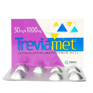 Treviamet Tablets 50/1000mg (1 Strip = 7 Tablets)