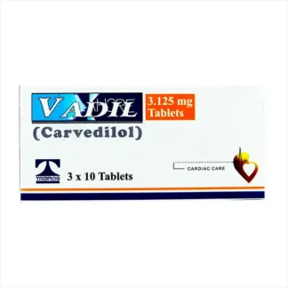 Vadil Tablets 3.125mg (1 Strip = 10 Tablets)