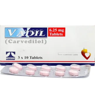 Vadil Tablets 6.25mg (1 Strip = 10 Tablets)