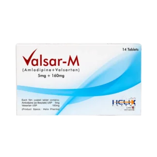 Valsar-M Tablets 5mg+160mg (1 Strip = 7 Tablets)