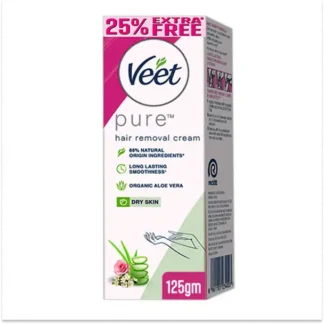 Veet Pure Hair Removal Cream for Dry Skin 125g