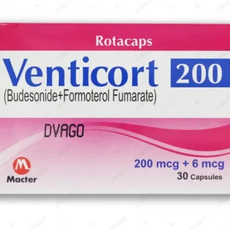 Venticort Dpi Capsules 200mg (1 Box = 3 Strips) (1 Strip = 10 Capsules)