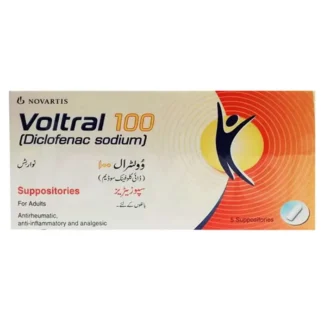 Voltral Suppositories 100mg (1 Box = 5 Suppositories)