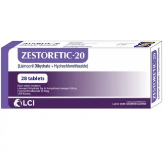 Zestoretic-20 Tablets 20mg/12.5mg (1 Strip = 14 Tablets)